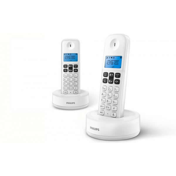 TELEFONO PHILIPS DUO D1612 BLANCO